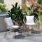 Flash Furniture 3PC Tan Rattan Set-Side Table-Light Gray Cushions TW-VN017-18-TAN-GG - alternate 7